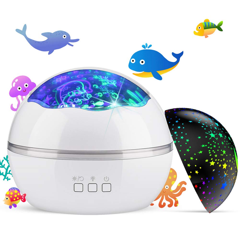 8-Mode LED Night Light Star Sky Projection Lamp TOYS FOR BOYS GIRLS Gift for Kid