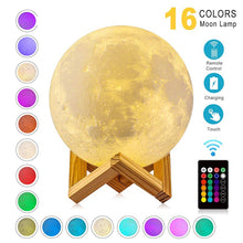 Load image into Gallery viewer, Moon Lamp Color Change Night Light
