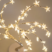 Load image into Gallery viewer, Fairy Lights Silver Stars Tree
