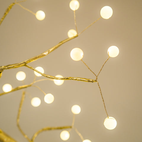 Golden Pearl Fairy Lights Tree